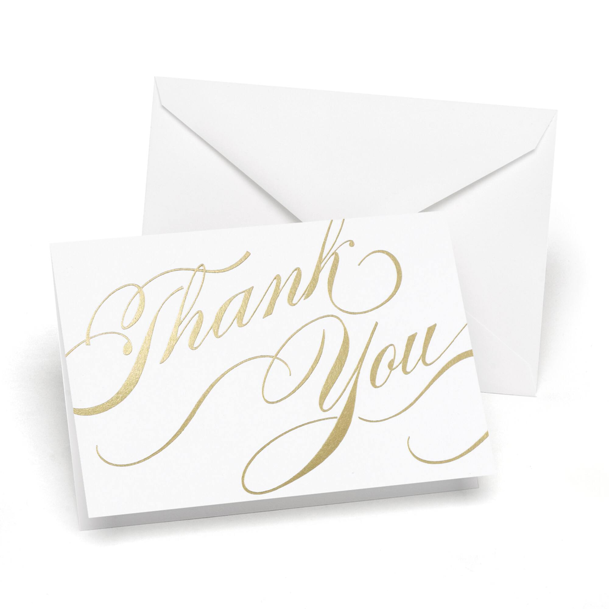 Hortense B. Hewitt Co. Unending Gratitude Gold Thank You Cards